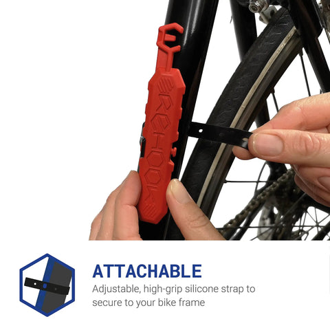 Get Your Chain Back On Your Bike In Three Seconds Without The Mess Quick Fix For Bike Maintenance On The Go tool on bike frame