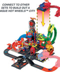Colorful City Scorpion Flex Attack Track Set with 1:64 scale police vehicle and 2.5 ft bendable tail connects to other sets