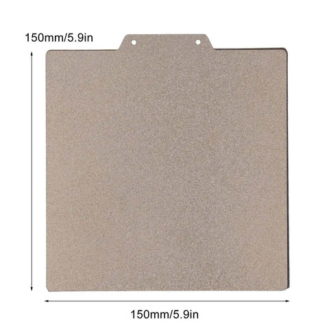 Universal 150x150mm Double Sided PEI Powder Sprayed Magnetic Spring Steel Flexible Build Plate for 3D Printers