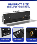 Heavy Duty Metal Folding Tool For Duct Bending A 12 Inch Sheet Metal Bender with dual fold depths illustration