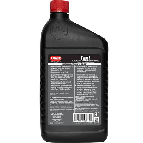 Ford Type F Automatic Transmission Fluid Racing Type F High Friction Formula For Quick Gear Engagement And Faster Shifts Reducing Clutch Slippage And Heat Stable Protection Made In USA 1 Quart Bottle Pack Of 12