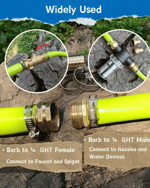 Grab This Ultimate 3/4 In Garden Hose End Repair Kit With Male And Female Fittings To Fix Leaks Fast And Save Cash On Expensive Replacements For Your Water Hose Ends. Brass hose repair kit with clamps for faucet, spigot, and nozzle connections.