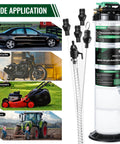 9.5 L Oil Extractor Pump All In One Kit For Cars And Boats Pneumatic And Manual Fluid Change with main hose and extension tubes