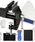 All In One Golf Club Regripping Kit With Vise Clamp Rubber Shaft Clamp Hook Blade Grip Solvent And Repair Tools For DIY Club Repair