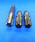 Set Of 3 HSS HSG Pipe Taps 3/8-18 NPTF Interrupted Design For Clean, Precise Threads In Plumbing And Fabrication, Ideal For Industrial Shops