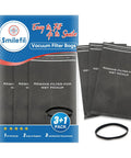 Heavy Duty Wet Dry Vacuum Filter Bags For Craftsman 2 To 2.5 Gallon Shop Vacs Fits CMXEVBE17250 and elastic rings