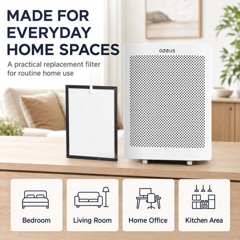 5-In-1 Air Purifier Filter Replacement For GL-FS32 True HEPA H13 With Activated Carbon And Pre-Filter in home setting
