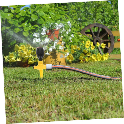 Automatic Rotating Lawn Sprinkler System For Gardens And Lawns, 360 Degree Water Irrigation Sprinkler With Adjustable Angle in use