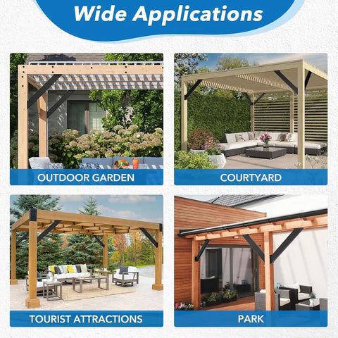 Beefy Heavy Duty 45 Degree Angle Corner Brace Kit With Pre Drilled Holes And Screws Black Iron Support Bracket Set For Outdoor Projects Like Tree Houses Gazebos And Patios Sturdy Mounting Frame For Beams And Columns