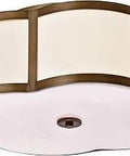 Antique Brass 4 Light Clover Flush Mount Ceiling Lamp For Kitchen Modern Farmhouse Style Killer Lighting E12 Bulbs Not Included