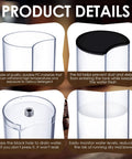 Product details of Water Tank Reservoir Replacement And Black Lid Cover For Nespresso Vertuo Next And Krups XN910B XN9105 XN910C Coffee Machines showing tank features and functionality.