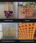 Heavy Duty Cargo Lifting Net 2x2M Pallet Mesh Bag For Hoisting And Loading 3T Capacity Garden Climbing Net in hoisting and securing uses