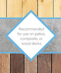 Adhesive Self Stick Furniture Sliders For Carpet And Outdoor Surfaces Move Chairs And Tables With No Sweat Easily Protect Floors Indoors And Outdoors Works On Wood And Patio Set Of 12 Beige recommended for patios or decks.