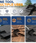 Flex Grip Roof Cleanup Shovel With Segmented Adjustable Pole No Sweat Sweep For Loose Asphalt Shingles gutter use with debris.