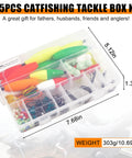 All In One Catfish Rig Making Kit Pro Grade Tackle Set 135 Pieces with Floats Hooks Swivels in Plastic Box