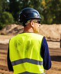 Worker wearing MX300 Safety Glasses With Anti Fog Lenses ANSI Z87 Plus 100 Percent UV Protection on construction site