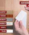 Heavy Duty Double Sided Rug Tape For Area Rugs And Hardwood Floors, 2 Inch By 30 Yards, Anti Slip Carpet Grip adheres on surfaces