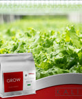 Grow Fertilizer For Hydroponics And Soil Water Soluble Veg Nutrients for tomatoes leafy greens herbs, silver packaging