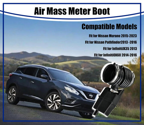 Air Intake Hose Replacement For Nissan Murano 2015-2023 And Pathfinder 2013-2016 Infiniti QX60 JX35, product display with car model