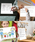 Eight Pack Small Whiteboards Set With Double Sided Dry Erase Surfaces 12 By 9 Inches for writing, drawing, math practice, and notes