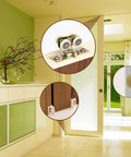 3/4 Inch RV Pocket Door Hangers With Quad Rollers For 111/118F Track 2 Pack in modern interior, close-up details