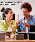 Smiling individuals with All In One Trading Card Shipping Kit With 200 Corrugated Cardboard Sheets 100 Bubble Mailers Padded Envelopes