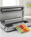 Universal Foam Gasket For Vacuum Sealer Upper Strip Replacement Tight Seal For Home And Commercial Food Packing Top Notch Elasticity Easy Fit Durable Pro Grade Foam Gasket For Maximum Sealing Power on vacuum sealer with sealed vegetables