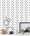 Black And White Peel And Stick Wallpaper Geometric Herringbone Vinyl Self Adhesive Contact Paper For Bathroom Removable No Residue Easy Install 17.7 By 590.5 Inches 72.6 Sq Ft Thick Durable Material with decor items on mantelpiece