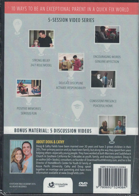 Intentional Parenting Dvd Series Featuring Real Talk Tips To Fortify Family Bonds And Master Relationship Based Discipline Step Up Your Family Game Real Deal, back cover with session details.