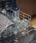 Go-To Task Sink Mat For Workstation Sinks Silicone Protector Pad in dishwasher with plates and glasses, heat resistant mat