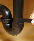 Self Fusing Silicone Leak Seal Tape For Under Sink Drain Pipes No Adhesive Sticks To Itself DIY Quick Fix For Leaks Easy To Apply Black ABS Finish