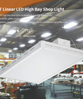 Kickass 2FT Linear LED High Bay Shop Light 165W 22000LM 5000K Crisp White Industrial Warehouse Rig for workshop garage