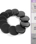 Reusable Furniture Sliders For Carpet 3.5 Inch Round Heavy Duty Floor Protectors For Moving Chairs Tables Couches And Appliances 4 Pack Black