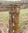 Heavy Duty Stainless Steel Fence Clamps For Wood Posts 200 Piece Set For Wire Fencing Tough As Nails Farm Grade Livestock Fencing