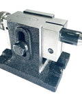 Beefy Adjustable Single Bolt Lathe Tailstock For 3In And 4In Regular And Tilting Rotary Tables, Heavy Duty Cast Iron Body