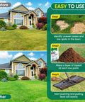 Heavy Duty Leveling Rake For Lawns And Gardens With Five Foot Adjustable Handle Foldable 30 By 10 Inch Yard Tool