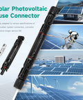 10 Amp 1000 Volt Solar Fuse With Inline Fuse Holder IP67 Waterproof 2 Pack PV Panel String Fuse With Male And Female Connect