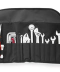 Roll Up Tool Kit For Harley Davidson Motorcycles With Open End Wrenches Half Inch Nine Sixteenths Inch Three Eighths Inch Seven Sixteenths