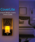 Decorative LED Night Light With Plug-In Dusk-To-Dawn Sensor In Warm White Brushed Nickel Finish For Living Room Bedroom Setup
