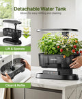 Hydroponic Growing System With Removable Water Tank 36W Dimmable Full Spectrum LED Grow Light 12 Pod Indoor Herb Garden use