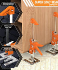 Heavy Duty Arm Jack Lifter 2 Pack Made From Tough Stainless Steel And Aluminum Alloy Handles, designed for woodworking projects.