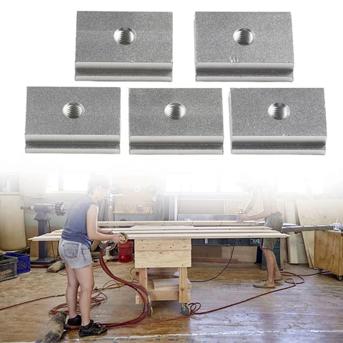 Slider Nuts For T Slot Woodworking Systems Easy Install Aluminum Alloy Fasteners For Thirty And Forty Five Type Extrusions M6 M8 Threaded Sliding Hardware Heavy Duty Ideal For Workshop Tables And Fixtures 5 Piece Pack