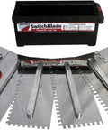 SwitchBlade Trowel Kit With Adjustable Handle And Comfort Grip, Rust Resistant Stainless Steel Blades, Extra Strong Connection Point