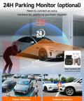 360 Degree Dash Cam For Cars With Front Interior And Rear 4 Channel FHD 1080P Quad Camera All Around Coverage Built In WiFi 24 Hour Parking Mode