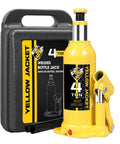 Yellow Jacket 4-ton welded bottle jack with carrying case, front view
