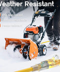 Tough As Nails 50 Foot Outdoor Extension Cord With Lighted End Yellow 12 Gauge Waterproof, Flexible snowblower use