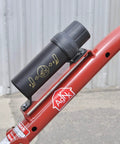 Close-up of safety shields on 3 Point Post Hole Digger For Tractors With 6 Inch Auger Fits Compact and Sub Compact Cat 0 Tractors