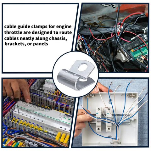 Vibration Proof Cable Guide Clamps For Throttle Cables Wiring Tubes And General Installations in electrical panel