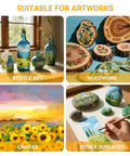 Keep Your Paint By Numbers Creations Slaying With This Quick Dry Acrylic Sealer And Clear Gloss Varnish on various art surfaces.