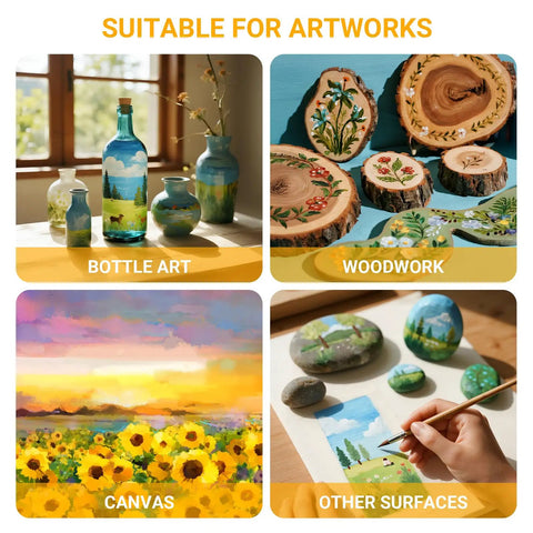 Keep Your Paint By Numbers Creations Slaying With This Quick Dry Acrylic Sealer And Clear Gloss Varnish on various art surfaces.